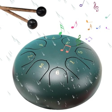 6-Inch 8-Note Outdoor Rain Drum for Garden and Meditation