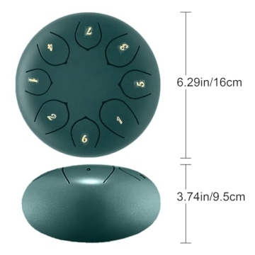 Outdoor Rain Drum 6-Inch 8 Notes for Garden