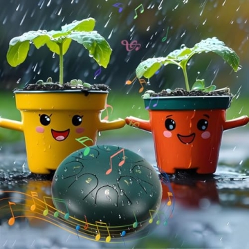 Outdoor Rain Drum 6-Inch 8 Notes for Garden