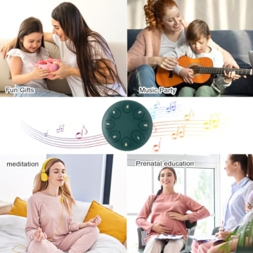 Outdoor Rain Drum 6-Inch 8 Notes for Garden