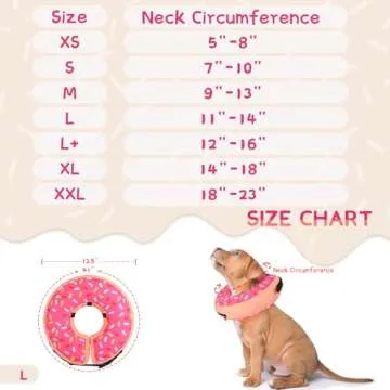 Supet Inflatable Dog Cone Collar Alternative After Surgery, Dog Neck Donut Collar Recovery E Collar, Soft Dog Cone for Small Medium Large Dogs