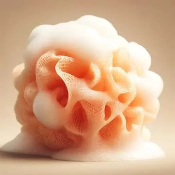 Native Luxurious Body Wash and Loofah Bundle - Sweet Peach Nectar Scent - Free of Sulfates, Parabens, and Phthalates - 100% Vegan & Cruelty-Free - 18 oz.