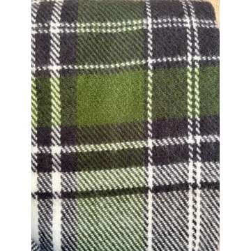 Plaid Throw Blanket 50 x 60 Inch - Cozy Cashmere Like Warmth for Living Room and Travel