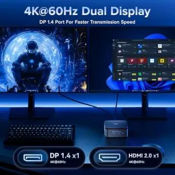 KAMRUI Essenx E1 Mini PC with 4K Support and 512GB SSD