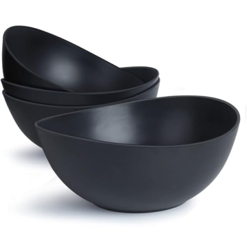 ECOHAGOU 9.6'' Serving Bowls Set of 4 - Large, Lightweight & Dishwasher Safe