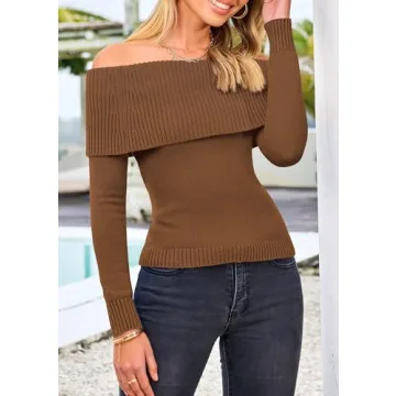 Luxurious PRETTYGARDEN Women's Off Shoulder Sweater