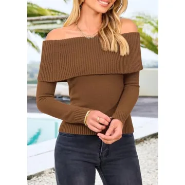 Luxurious PRETTYGARDEN Women's Off Shoulder Sweater