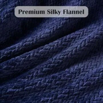 NEWCOSPLAY Super Soft Dark Navy Throw Blanket for All Seasons