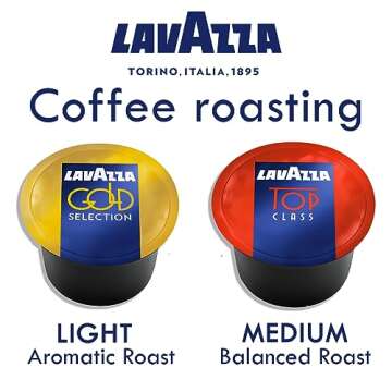 Lavazza Blue Capsules Coffee Pods, Best Value Pack 2 x 50 each, 100 ct, Top Class, Gold Selection for Lavazza LB Machines (all types)
