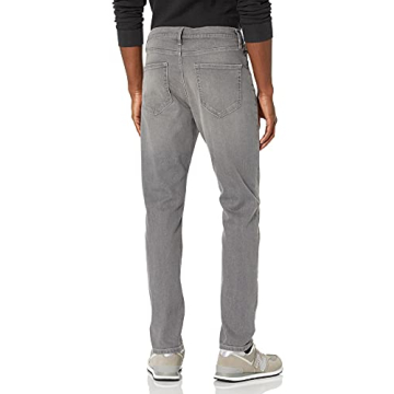 Amazon Essentials Men's Slim-Fit Comfort Stretch Jeans - Discontinued Colors, Grey, 28W x 28L