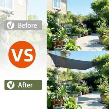 Joepen Black Shade Cloth with Grommets, Greenhouse Garden Shade Cover Plant Shades from Sun (Black-70%, 6‘ x 9’)