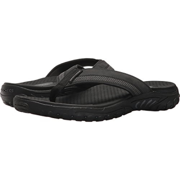 Skechers Men's Relaxed Fit Reggae Cobano Flip Flop - Stylish Comfort for Everyday Use in Black, Size...