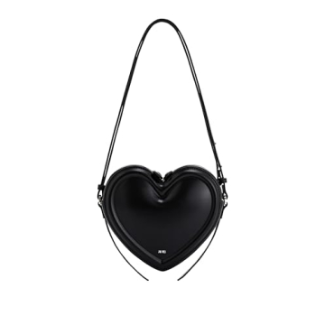 JW PEI Women's Arlene Heart Shaped Bag - Stylish Black Vegan Leather
