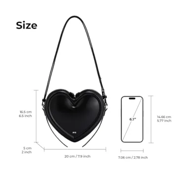 JW PEI Women's Heart Shaped Bag - Stylish & Eco-Friendly