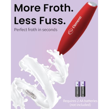 Electric Milk Frother Handheld for Perfect Coffee Beverages