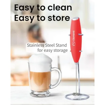 Electric Milk Frother Handheld for Perfect Coffee Beverages