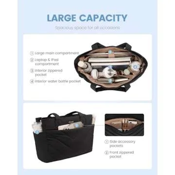 Stylish LOVEVOOK Tote Bag for Work and Travel