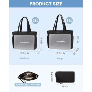 Stylish LOVEVOOK Tote Bag for Work and Travel