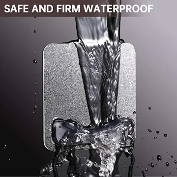 BRIOFOX No Drilling Adhesive Shower Rod Holder, 2-pack