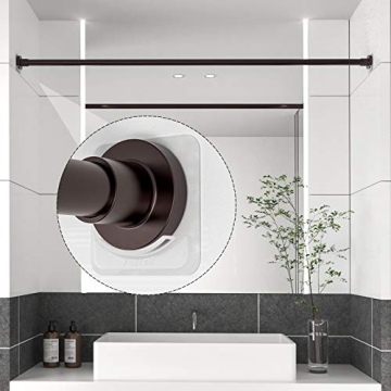 BRIOFOX No Drilling Adhesive Shower Rod Holder, 2-pack