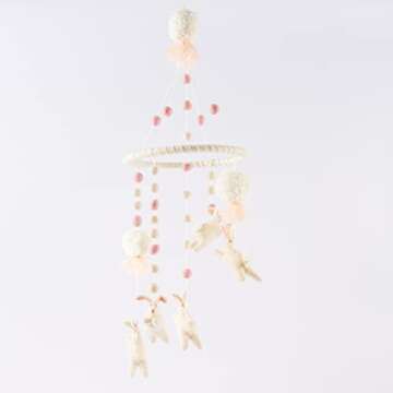 Mud Pie Nursery Bunny Mobile for Charming Nursery Decor