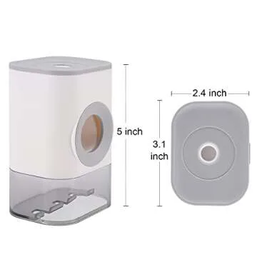 Maqqet Automatic Toothpaste Dispenser SqueezerToothbrush Holder for Bathroom Wall Mounted Kids Electric Shower Toothbrush Holder