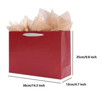 ysmile Premium Red Gift Bag for Women, Perfect for Celebrations