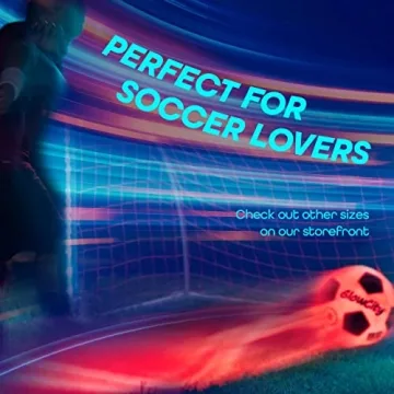 GlowCity Glow in The Dark Soccer Ball with LED Lights