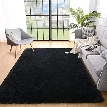 YOBATH Fluffy 8x10 Feet Area Rugs for Living Room Bedroom, Large Modern Soft Fuzzy Shaggy Carpet Sha...