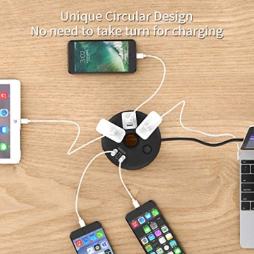 Versatile NTONPOWER 10 ft Power Strip with USB Charging