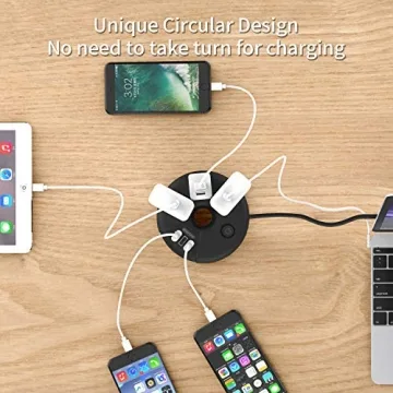 Versatile NTONPOWER 10 ft Power Strip with USB Charging