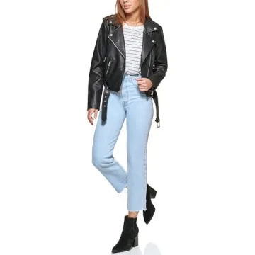 Levi's Faux Leather Motorcycle Jacket for Women