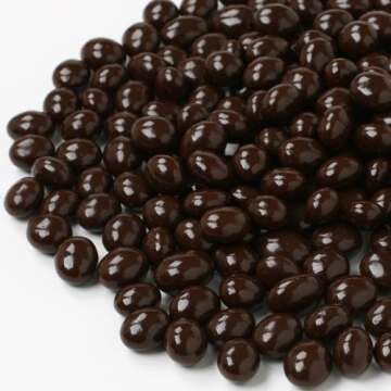 FirstChoiceCandy Premium Dark Chocolate Covered Espresso Beans 1 Lb Bag