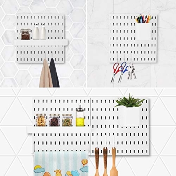 Versatile 4-Pack Pegboard Organizer Kits for Home and Office