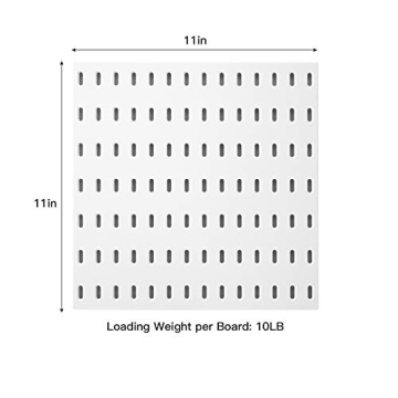 Versatile 4-Pack Pegboard Organizer Kits for Home and Office