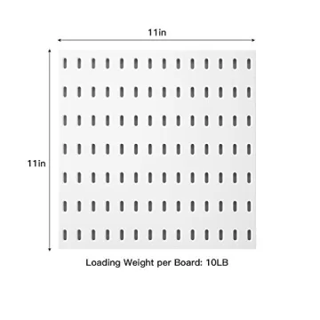 Versatile 4-Pack Pegboard Organizer Kits for Home and Office