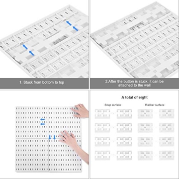 Versatile 4-Pack Pegboard Organizer Kits for Home and Office