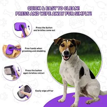 WOPQAEM Self Cleaning Slicker Brush for All Pets