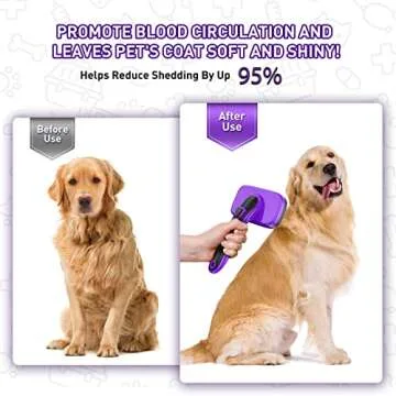 WOPQAEM Self Cleaning Slicker Brush for All Pets