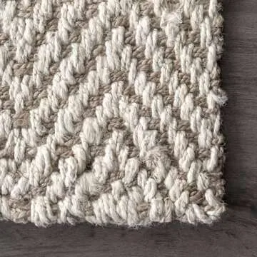 nuLOOM Vania Chevron Jute Area Rug - Eco-Friendly Charm