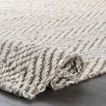 nuLOOM Vania Chevron Jute Area Rug - Eco-Friendly Charm