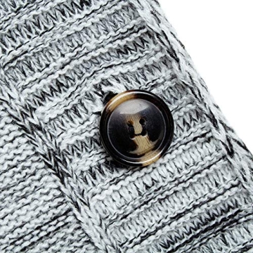 Yingkis Women's Cowl Neck Poncho Sweater in Grey