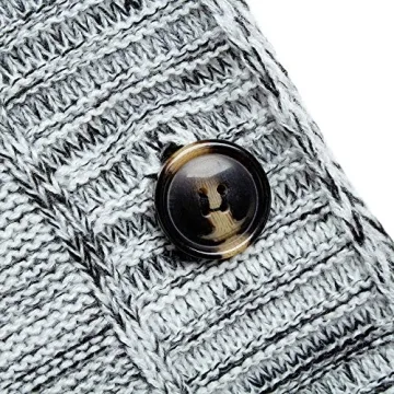 Yingkis Women's Cowl Neck Poncho Sweater in Grey