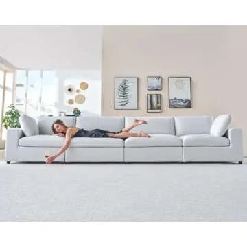 Ultimate Comfort PaPaJet Modular Sectional Sofa 152 Inches