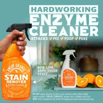 ANGRY ORANGE Pet Stain and Odor Remover - Ultimate Cleaning Combo