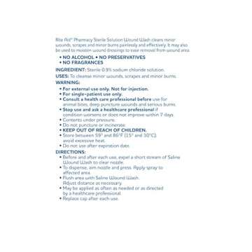 Rite Aid Sterile Saline Wound Wash Spray 7.4 fl oz