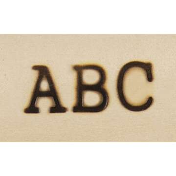 Walnut Hollow HotStamps Uppercase Alphabet Set for Branding and Personalization of Wood, Leather, and Other Surfaces