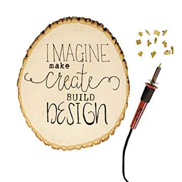 Walnut Hollow HotStamps Uppercase Alphabet Set for Branding and Personalization of Wood, Leather, and Other Surfaces