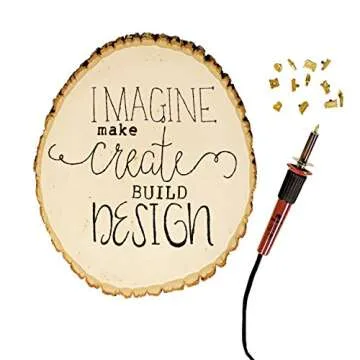 Walnut Hollow HotStamps Uppercase Alphabet Set for Branding and Personalization of Wood, Leather, and Other Surfaces