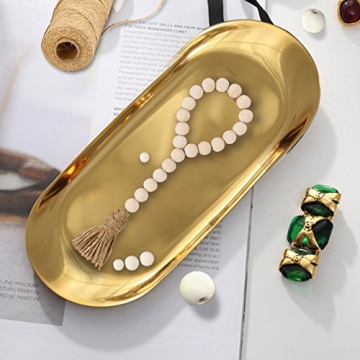 TIMEYARD Rustic Wood Bead Garland with Tassels 3Pcs